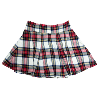 FBZ Red Plaid Skort
Plaid skirt with red, blue, and white pattern on a white background