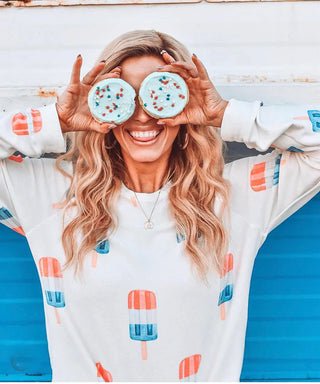 Brokedown Clothing Women's Patriotic Popsicle Sweatshirt, Brokedown Clothing, 4th of July, 4th of July Shirt, Brokedown Clothing, Brokedown Clothing Mommy & Me, Brokedown Clothing Popsicle, B