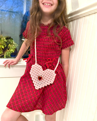 Super Smalls Heartfelt Sparkle Pearl Handbag