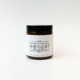 Lavender Thorne Baby Booty Cream moisturizer jar with lavender-themed packaging, designed for gentle baby skin care.