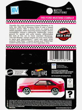 Hot Wheels 2024 RLC 1993 Ford Mustang Cobra R IBV