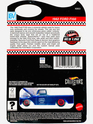 Hot Wheels 2022 RLC Exclusive 1962 Ford F100 IBV