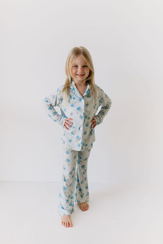 In My Jammers Rosie Ribbed Button Up Flare 2pc PJ Set