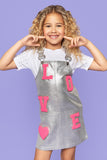 MIA New York, MIA New York Love Patch Overall Silver Dress - Basically Bows & Bowties