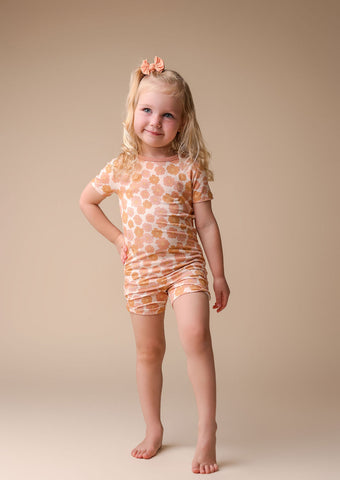 In My Jammers Ella Floral S/S 2pc PJ Set w/Shorts, In My Jammers, Bamboo, Bamboo Pajamas, cf-size-3t, cf-size-4t, cf-size-5t, cf-size-6t, cf-size-7-8y, cf-type-pajamas, cf-vendor-in-my-jammer