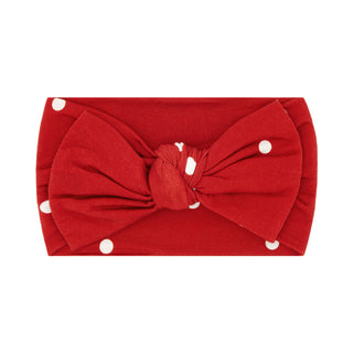 In My Jammers Headband - Ruby Polka Dot