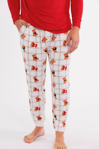 Men's cozy Christmas Bears jogger pajamas by In My Jammers featuring festive holiday bear print and soft, comfortable fabric.