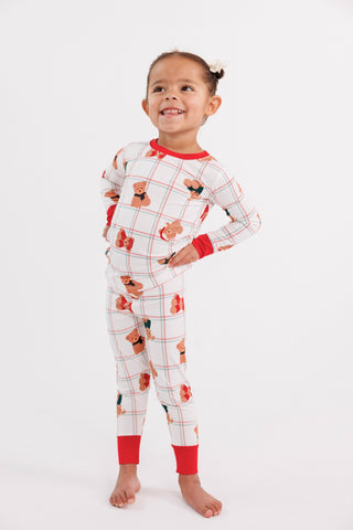 In My Jammers cozy Christmas bears two-piece pajama set featuring festive bear prints and soft fabric for holiday comfort.