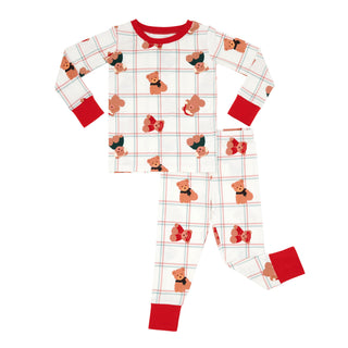 In My Jammers cozy Christmas bears two-piece pajama set, featuring festive bear print and soft fabric for holiday comfort.