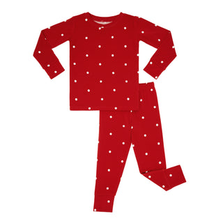 In My Jammers Two Piece Set - Ruby Polka Dot