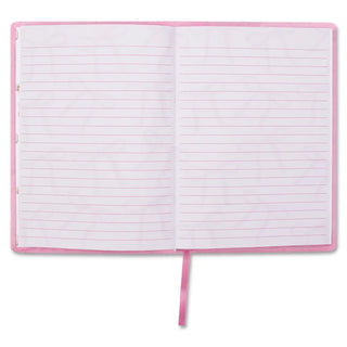 Iscream Beary Cute Journal
Open notebook with pink binding on a white background