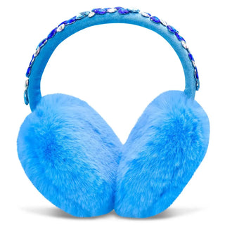Iscream Blue Jazzy Jewels Earmuffs
Blue earmuffs with fur padding and decorative band on a white background