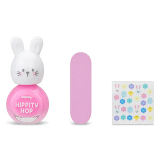 Iscream Bunny Nail Polish Set
Pink nail polish bottle with bunny design and matching pink case on a white background