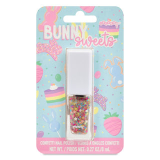 Iscream Bunny Sweets Nail Polish
Confetti nail polish in a colorful packaging with 'Bunny Sweets' branding.