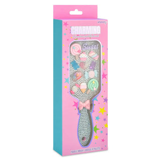Iscream Charming Rhinestone Paddle Brush
Decorative hairbrush with colorful design in a pink packaging box