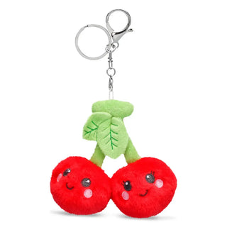 Iscream Cherries Charm Clip Bag Buddy
Plush cherry keychain with a leaf on a white background