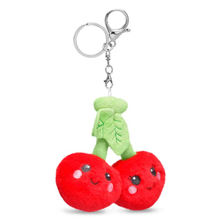 Iscream Cherries Charm Clip Bag Buddy
Plush cherry keychain with a leaf on a white background