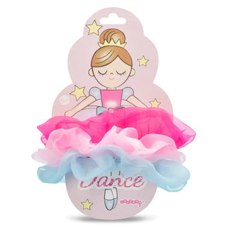 Iscream Dance Organza Scrunchie Set
Toy with ruffled skirt and 'dance' text, featuring a packaging design of a girl in a ballet outfit.
