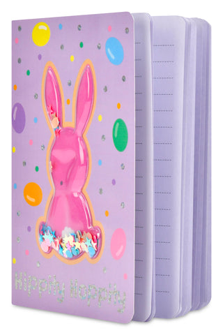 Iscream Glitter Bunny Mini Journal
Purple notebook with a bunny design on a white background
