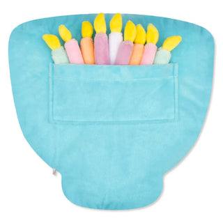 Iscream Hanukkah Menorah plush stuffed animal with colorful plush design, celebrating Hanukkah with festive character details.