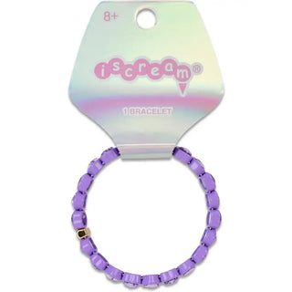 Iscream Heart Bracelet - Purple
Purple beaded bracelet on a 'iscream' branded card with a white background