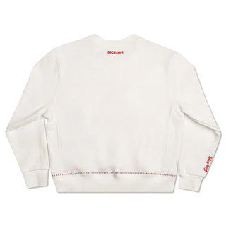 Iscream Holiday Bear Sweatshirt
White sweatshirt with 'ISCREAM' branding on a white background