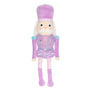 Iscream Lavender Nutcracker Plush
Plush toy resembling a character in a purple outfit with a white background
