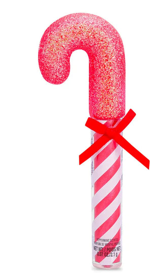 Iscream Merry Minty Lip Gloss
Two candy cane-shaped lip balms with decorative ribbons on a white background