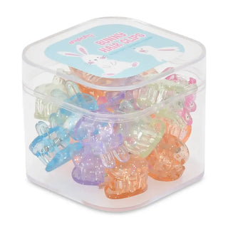 Iscream Mini Colorful Bunny Hair Clips Set
Clear container with pastel-colored bunny hair clips on a white background