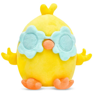 Iscream One Cool Chick Plush Character
Yellow plush toy with blue sunglasses and orange feet on a white background