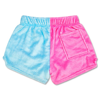 Iscream Piece of Cake Color Block Shorts
Pair of blue and pink shorts on a white background