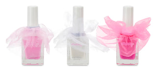 Iscream Pretty in Pink Tulle Nail Polish
Three nail polish bottles with pink and white decorative bows on a white background