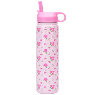 Iscream Pretty in Pink Water Bottle
Pink water bottle with floral pattern on a white background