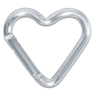 Iscream Rhinestone Scrunchie Set
Heart-shaped carabiner on a white background