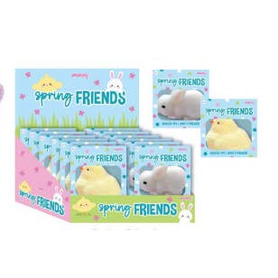 Iscream Spring Friends Squeeze Toy
Packaging of 'Spring Friends' toys with colorful boxes on a white background