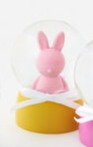 One Hundred 80 Degrees Bunny Waterglobe Pink Bunny
