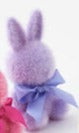 One Hundred 80 Degrees Flocked Sitting Bunny - Small Lavender