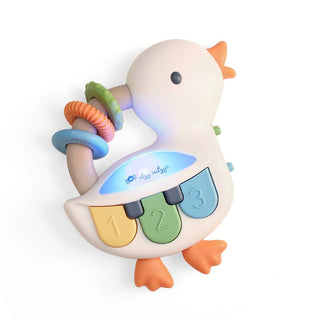 Itzy Ritzy Bitzy Tunes™ Musical Piano Toy - Goose
Colorful duck-shaped toy with rings and number buttons on a white background