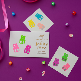 Jollity & Co Gummy Bears Temporary Tattoos