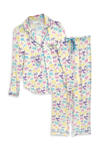 KatieJ NYC Maia Lounge Set - Pastel Bows: Juniors