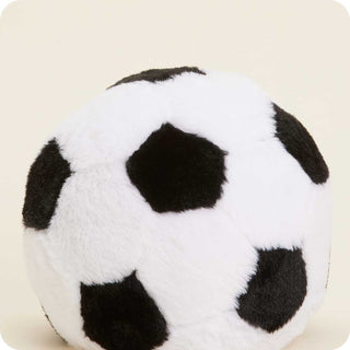 Soccer Ball Warmies
Plush toy shaped like a soccer ball on a beige background