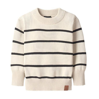 Little Bipsy Knit Sweater - Pinstripe