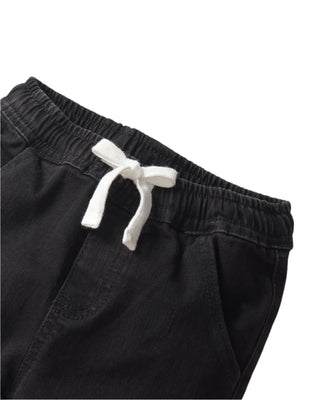 Little Bipsy Cargo Denim Jogger - Black Wash