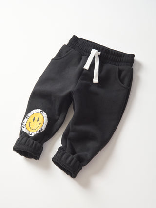 Little Bipsy Smiley Elevated Sweatpant - Black
