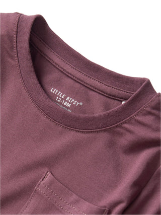 Little Bipsy Bamboo Pocket Tee - Huckleberry