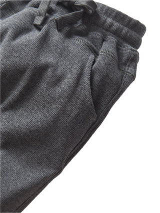 Little Bipsy Ribbed Joggers - Heathered Charcoal