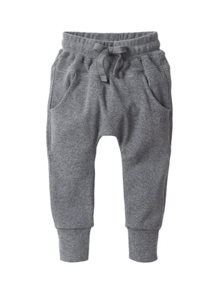 Little Bipsy Ribbed Joggers - Heathered Charcoal