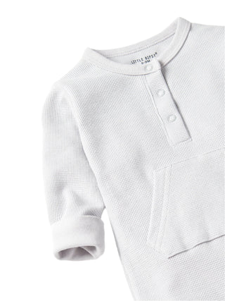 Little Bipsy Waffle Romper - Frost