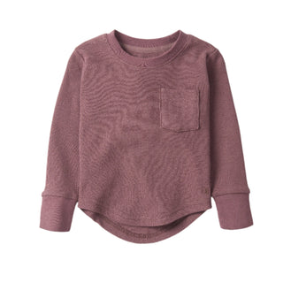 Little Bipsy Waffle Top - Huckleberry