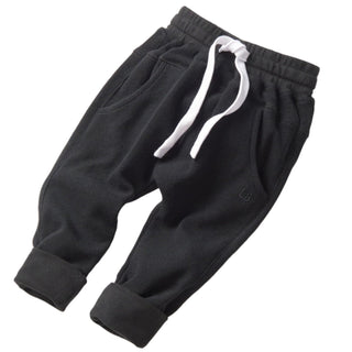 Little Bipsy Waffle Joggers - Black